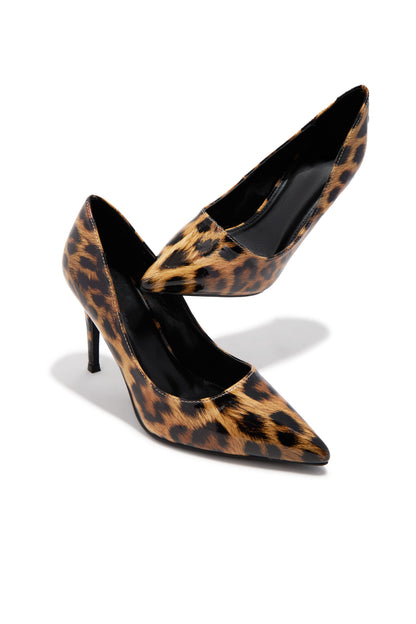 Kylan Heel Pumps - Leopard