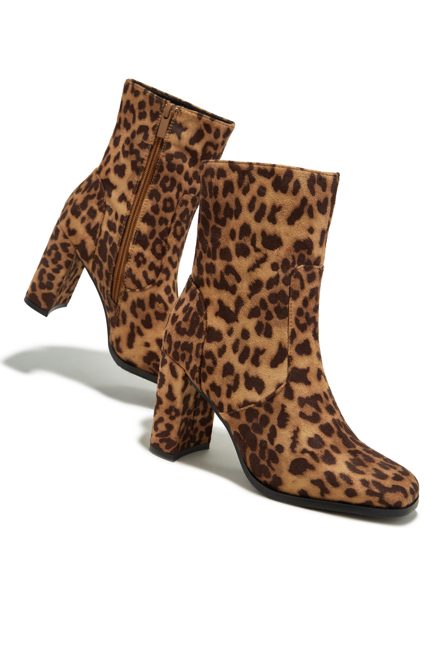 Harlow Block Heel Ankle Boot - Leopard