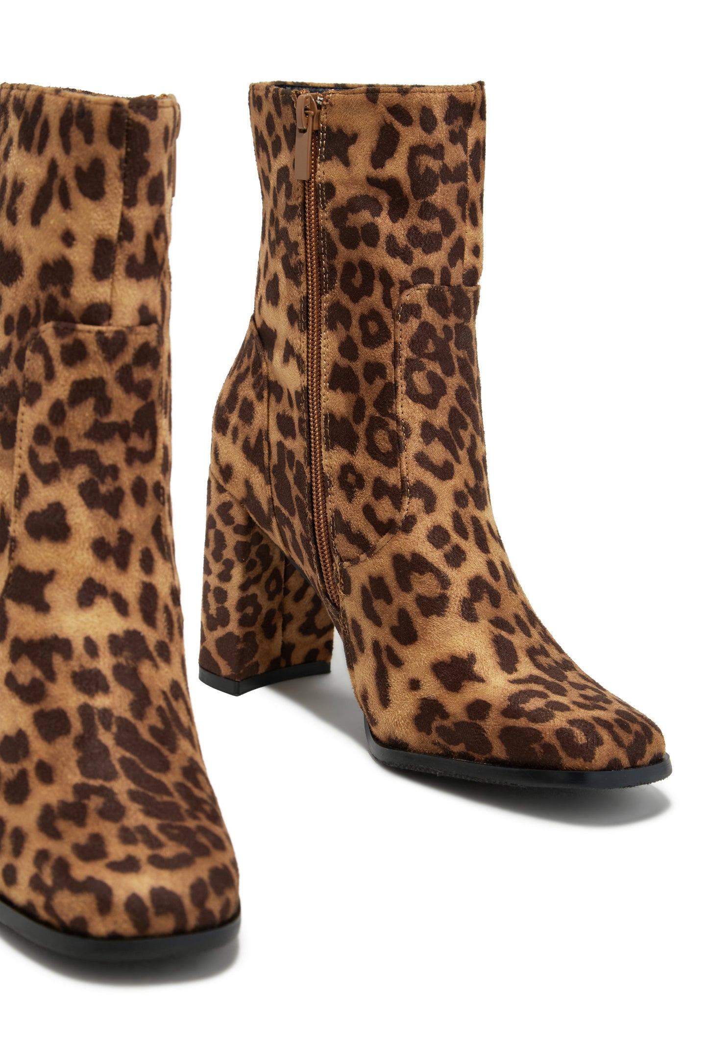 Harlow Block Heel Ankle Boot - Leopard