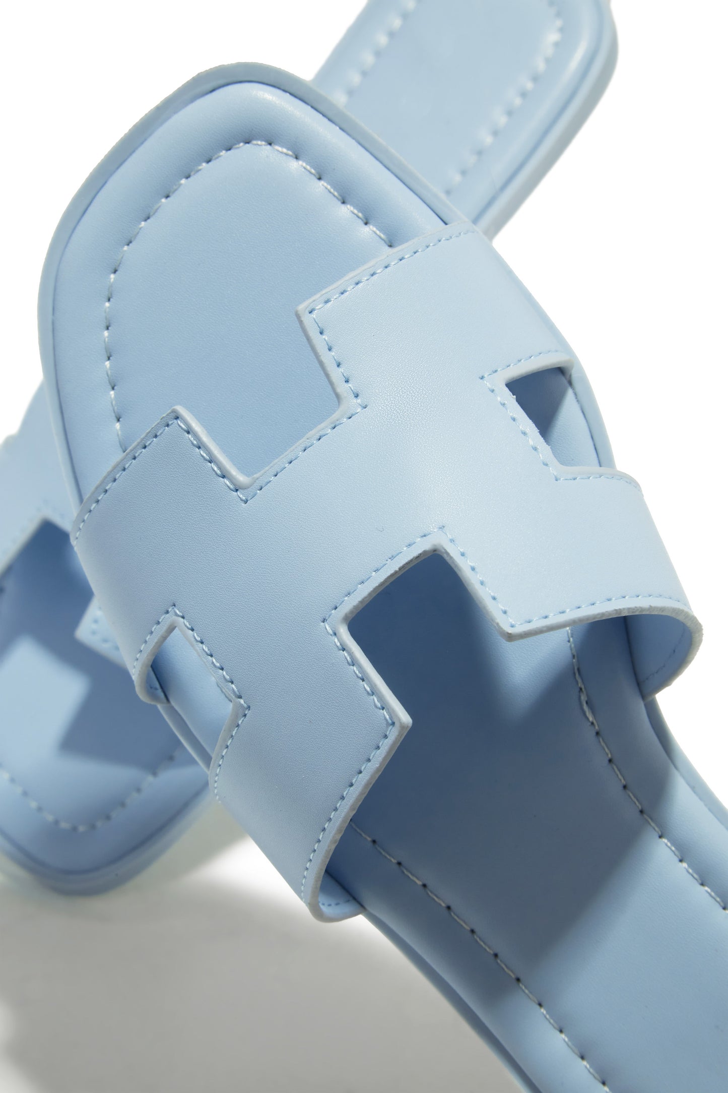 Biyanka Slip On Sandals - Light Blue