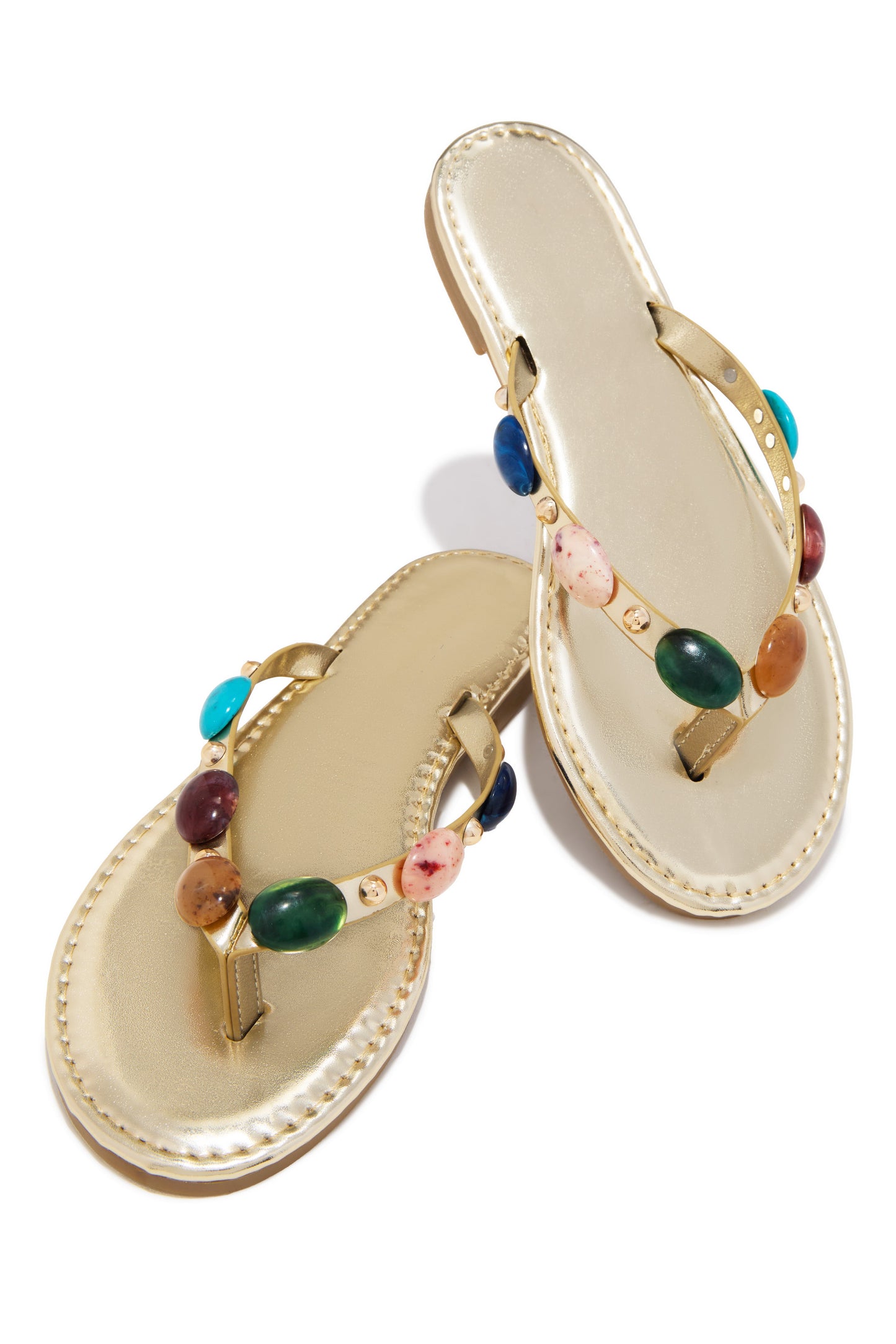 Sandy Slip On Sandals - Gold
