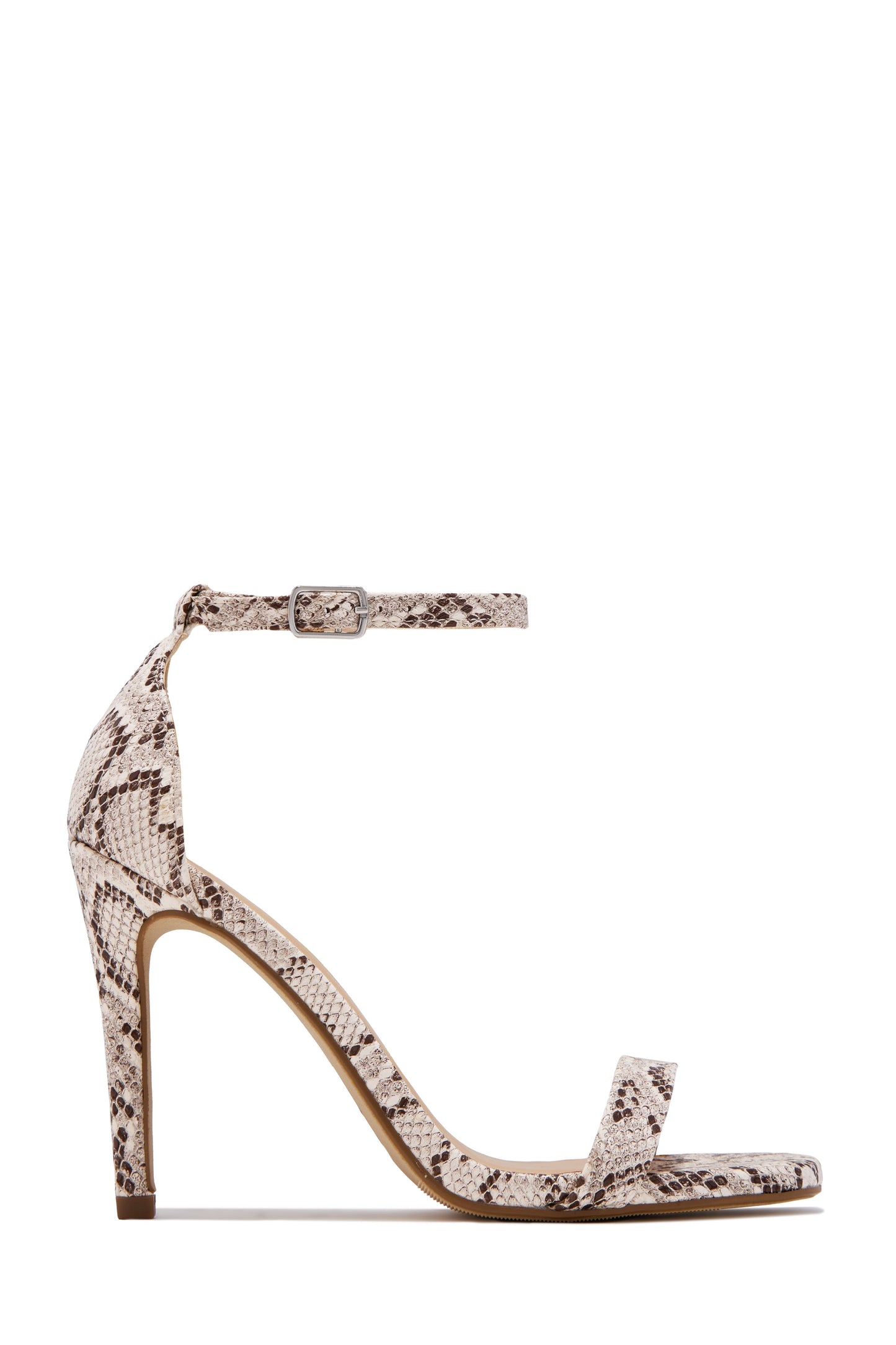 Lucero Single Sole Heels - Snake