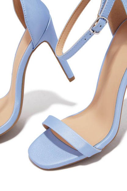 Lucero Single Sole Heels - Light Blue