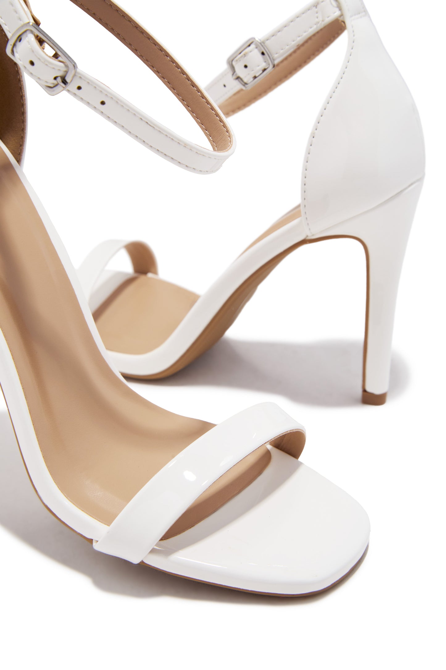 Lucero Single Sole Heels - White