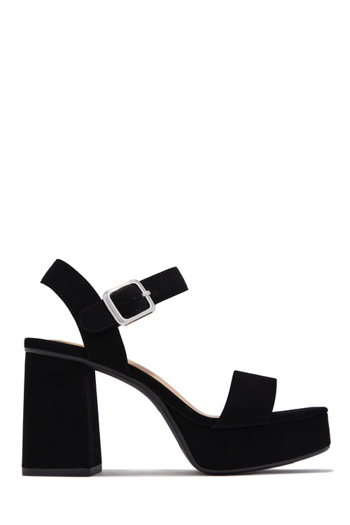 Cecilia Platform Chunky Heels - Black