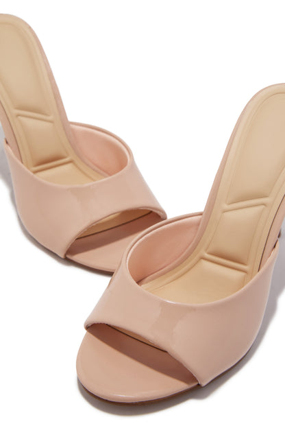 Lolita Single Sole Mules - Nude