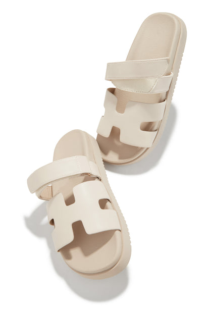 Sun Kissed Sun Slip On Sandals - Ivory