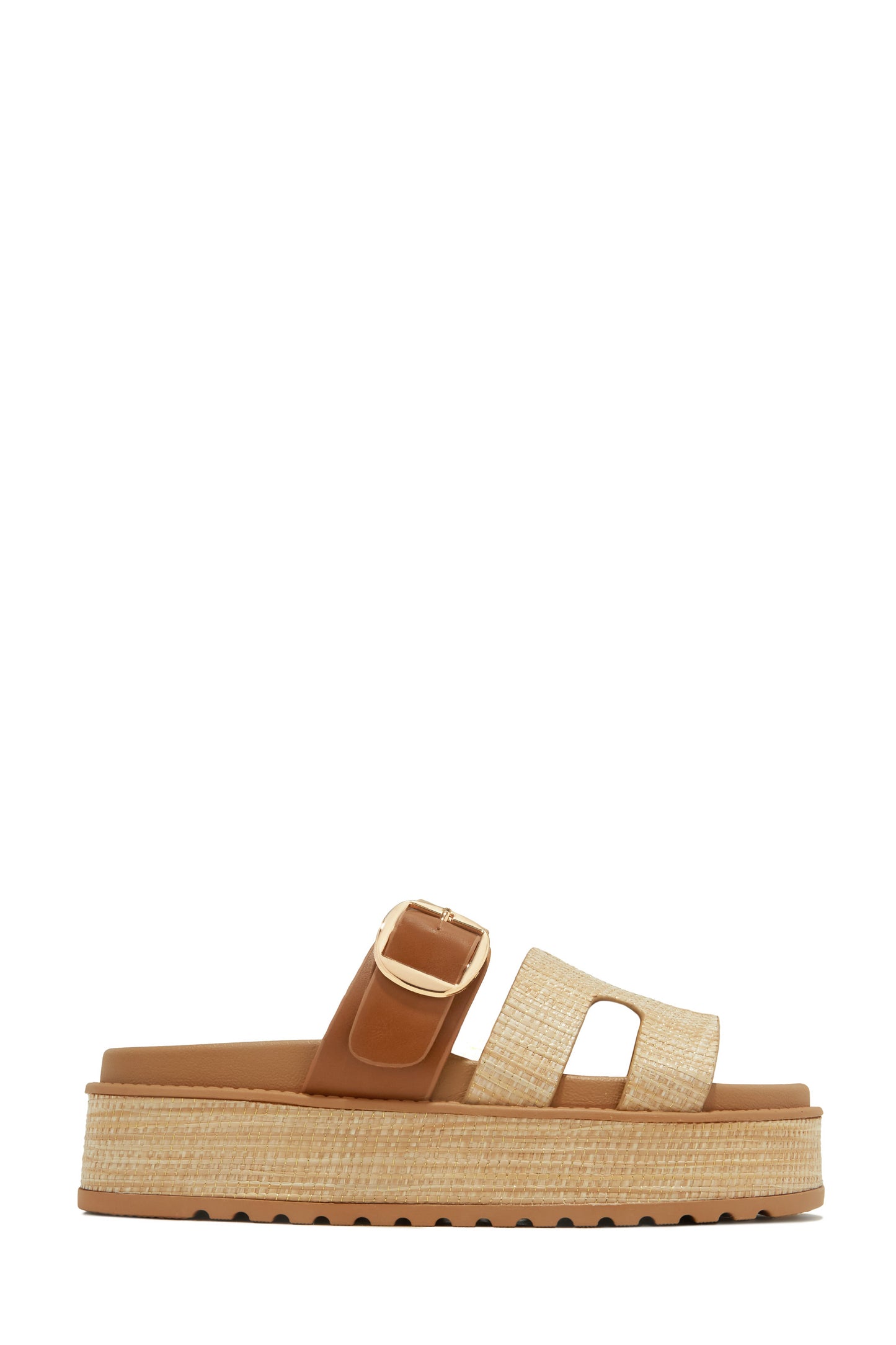 Resort Getaway Slip On Chunky Sandals - Nude