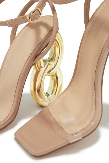 Nayela Single Sole High Heels - Nude
