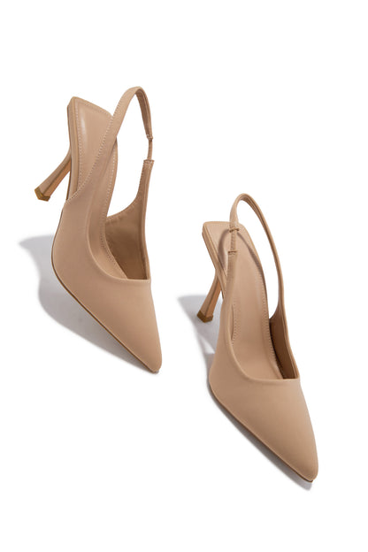 Cari Slingback Pumps - Nude