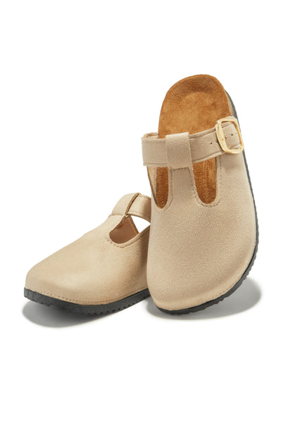 Forever Cozy Slip On Slides - Nude