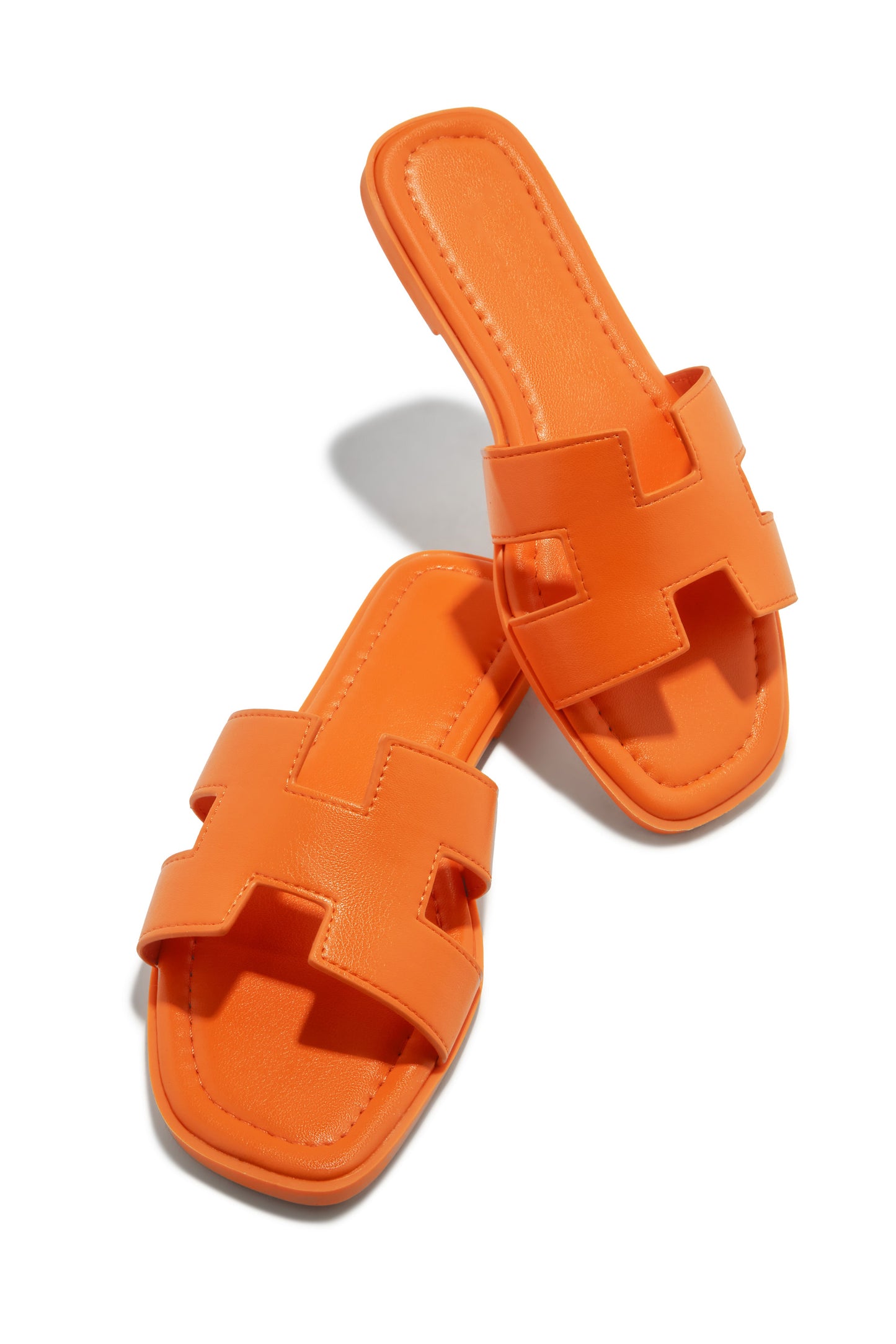Biyanka Slip On Sandals - Orange