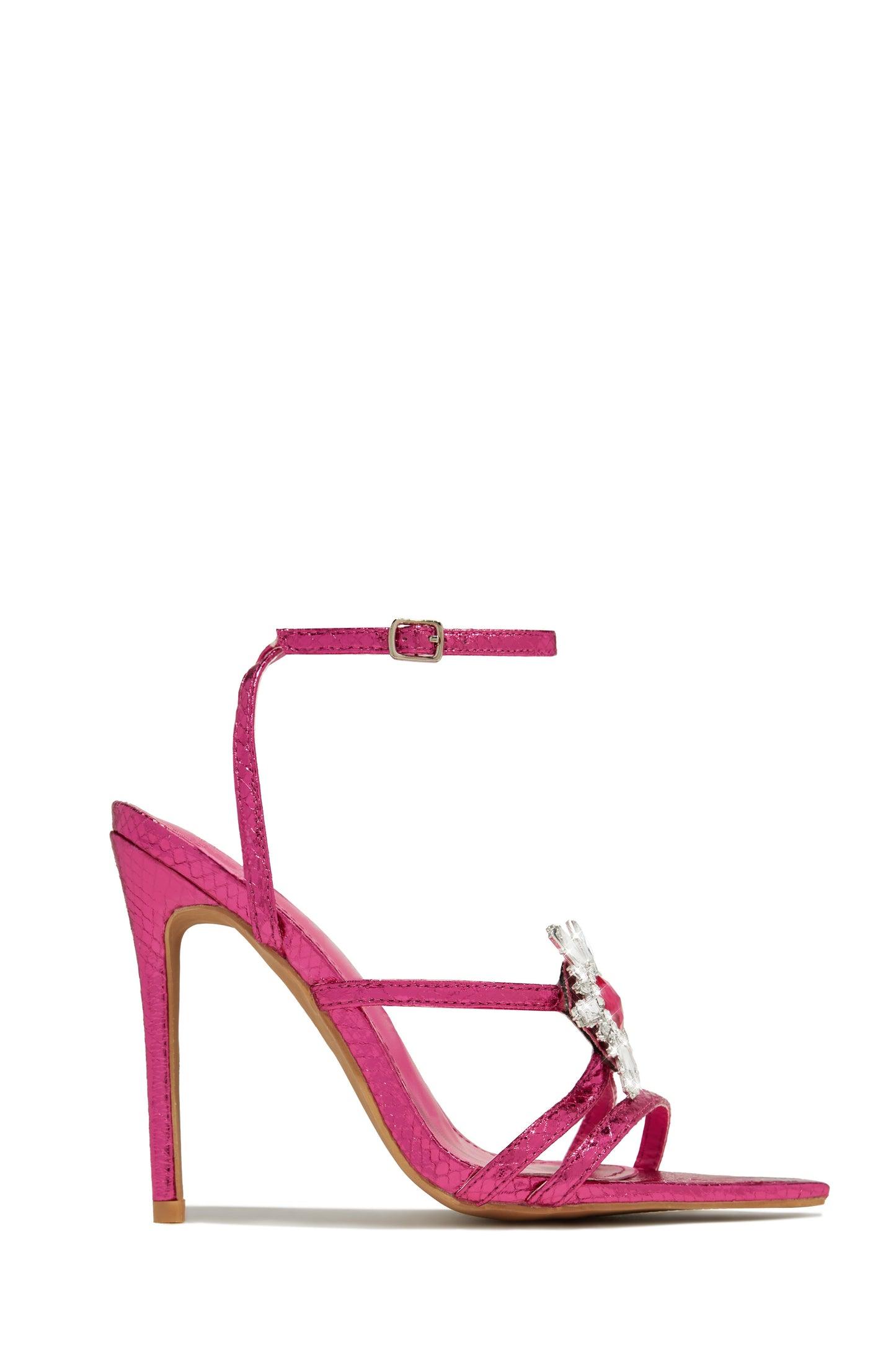 Ameira Embellished High Heels - Pink