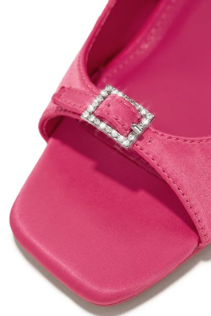 Ella Peep Toe Single Sole Heels - Pink