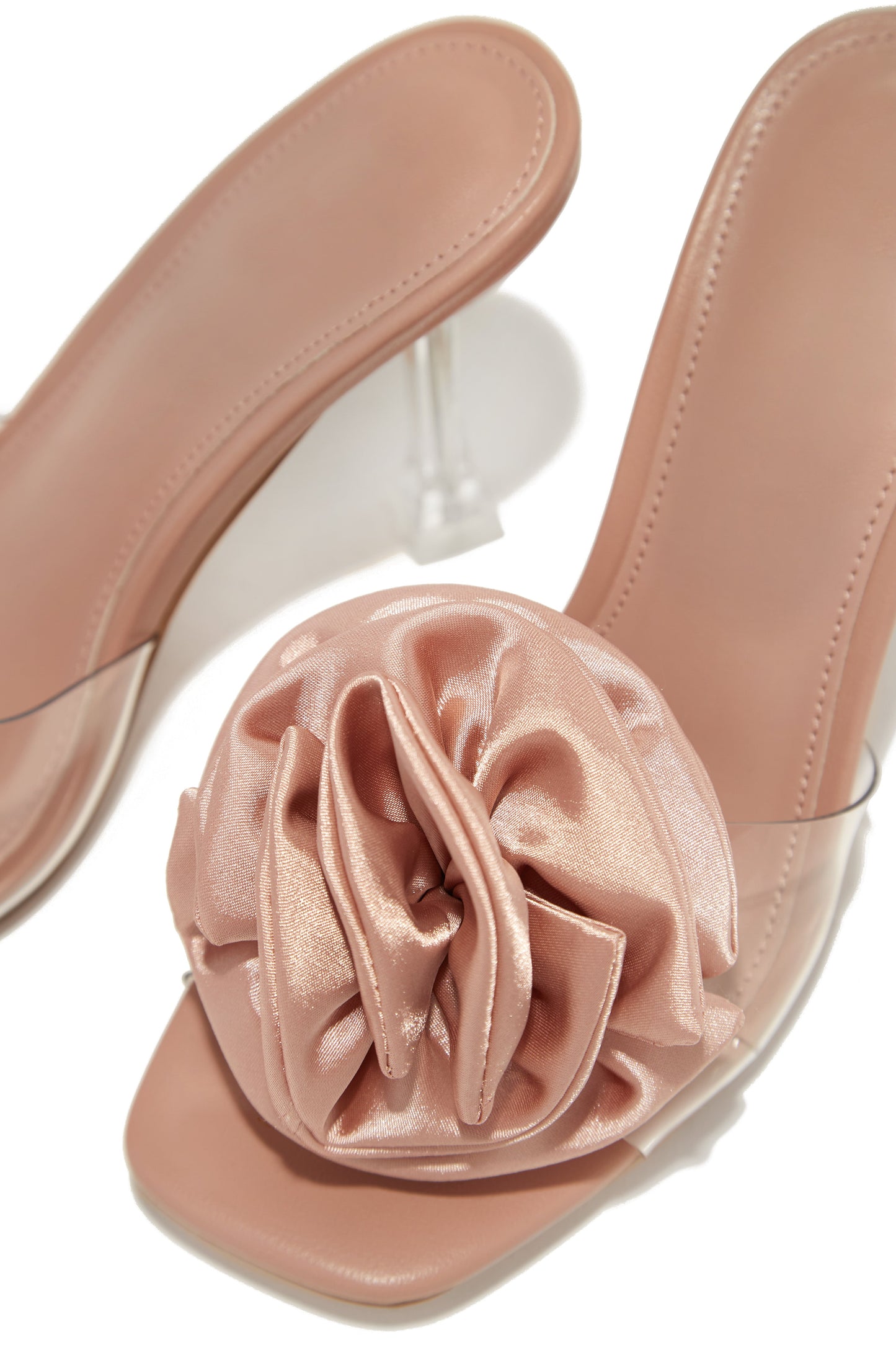Jardine Floral Single Sole Mules - Nude