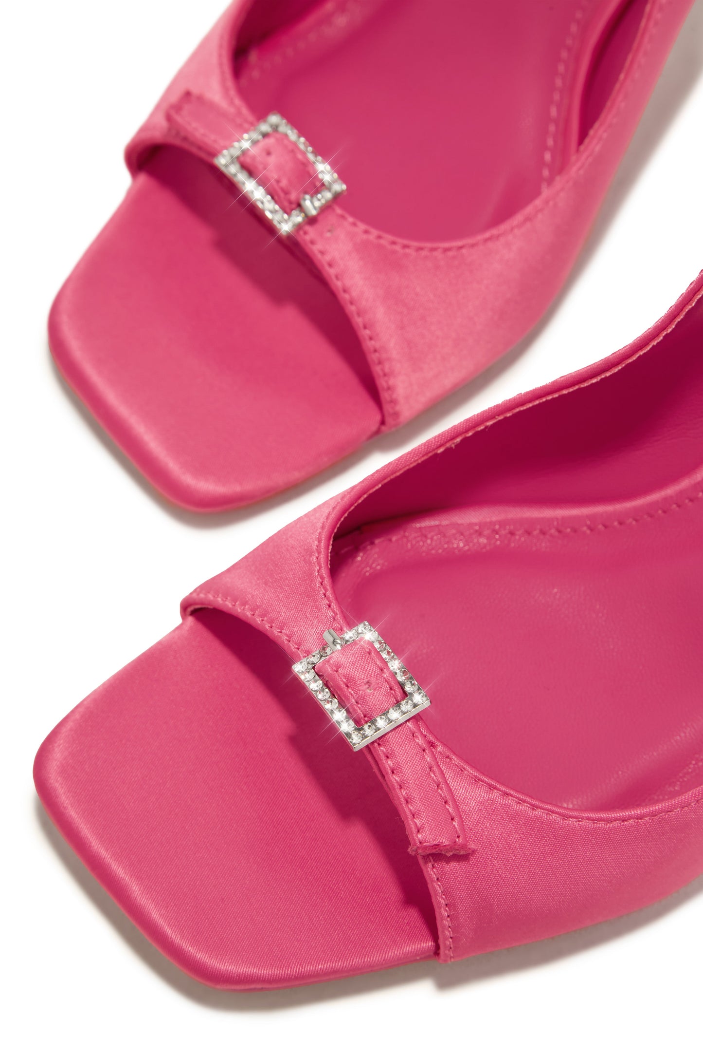 Ella Peep Toe Single Sole Heels - Pink