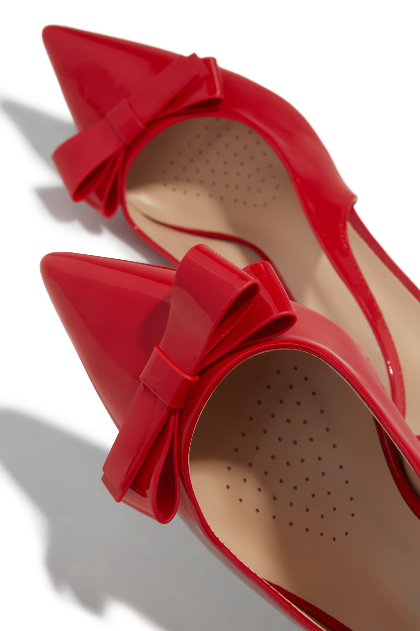 Alayna Mid Heel Slingback Pumps - Red