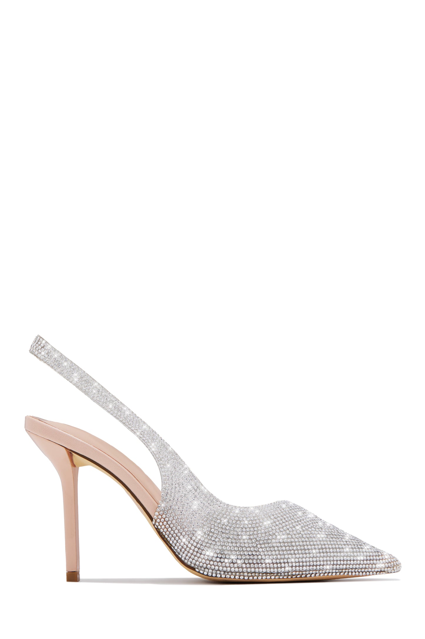 Scarlett Embellished Slingback Pumps - Nude