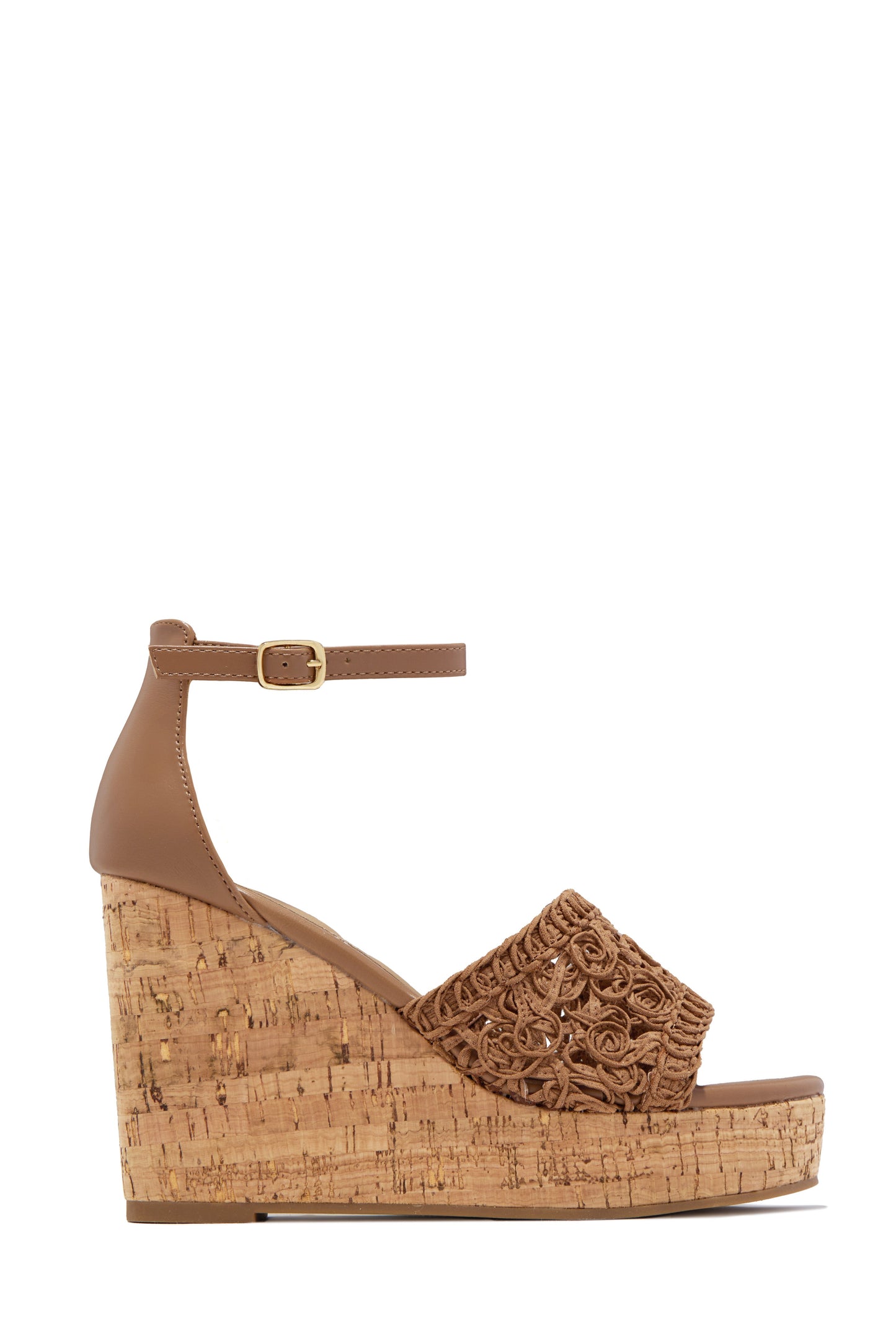 Paradise Nights Platform Wedges - Tan