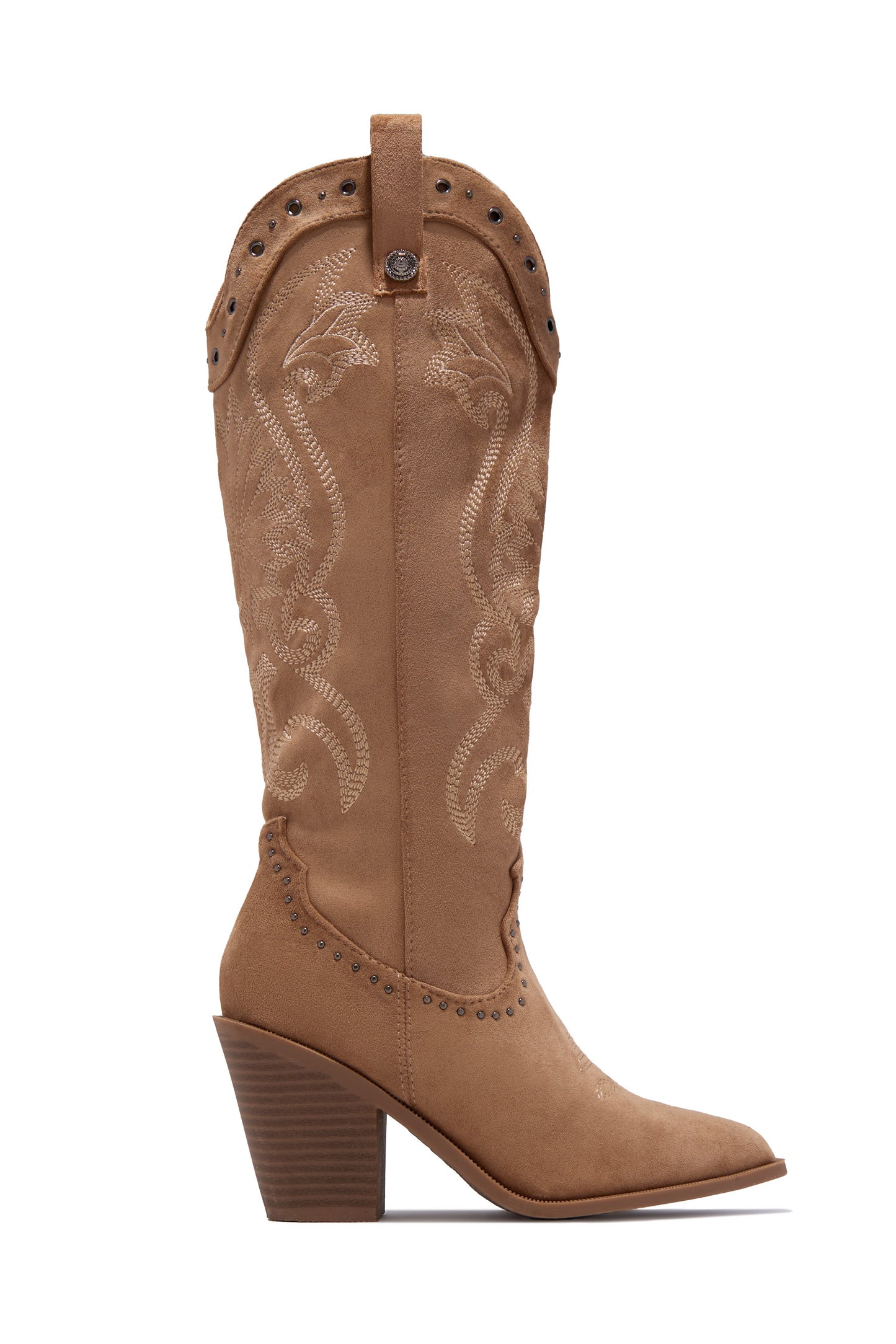Festival Season Cowgirl Boots - Camel Suede