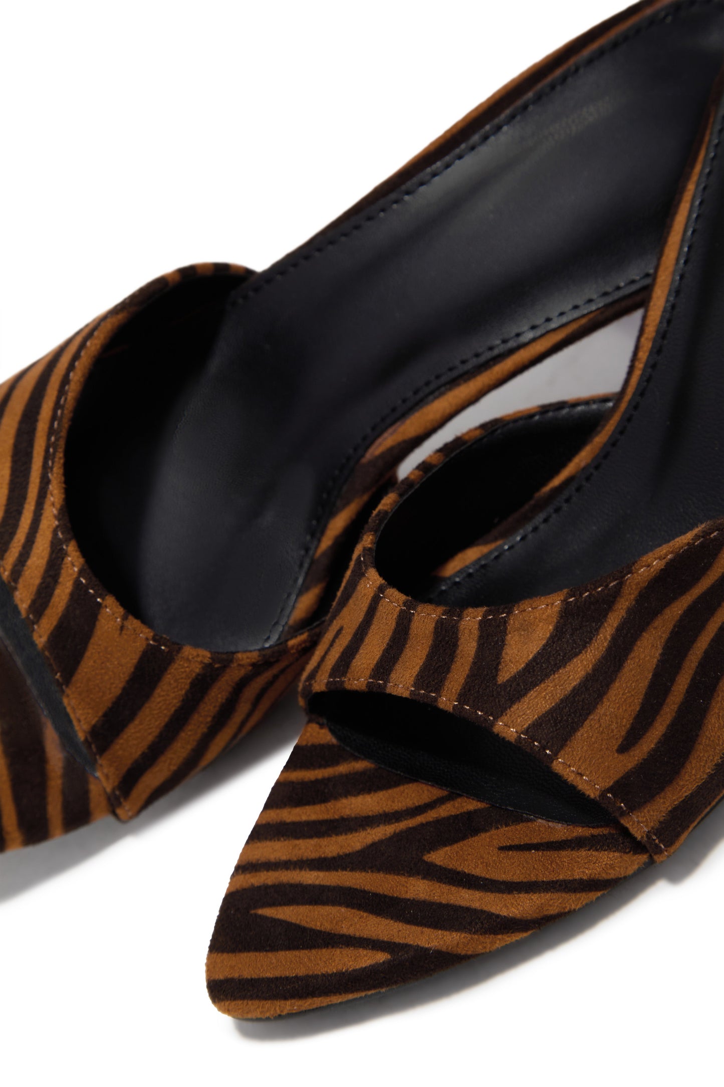 Myra Mid Heel Mules - Tiger