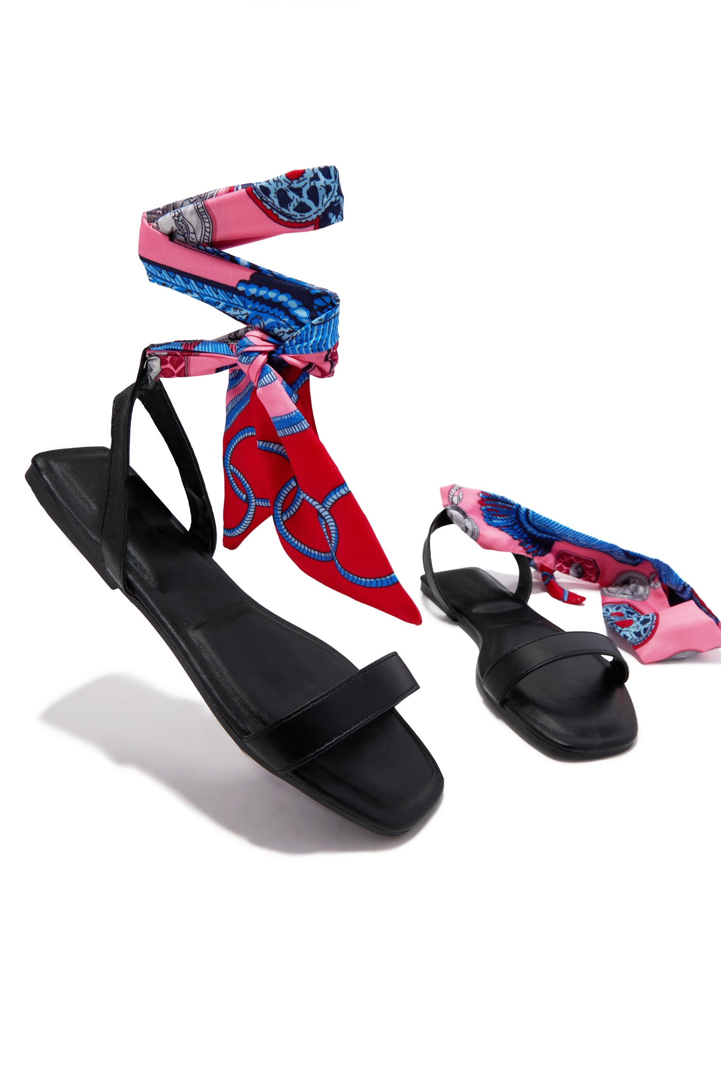 Tropicana Lace Up Sandals - Black