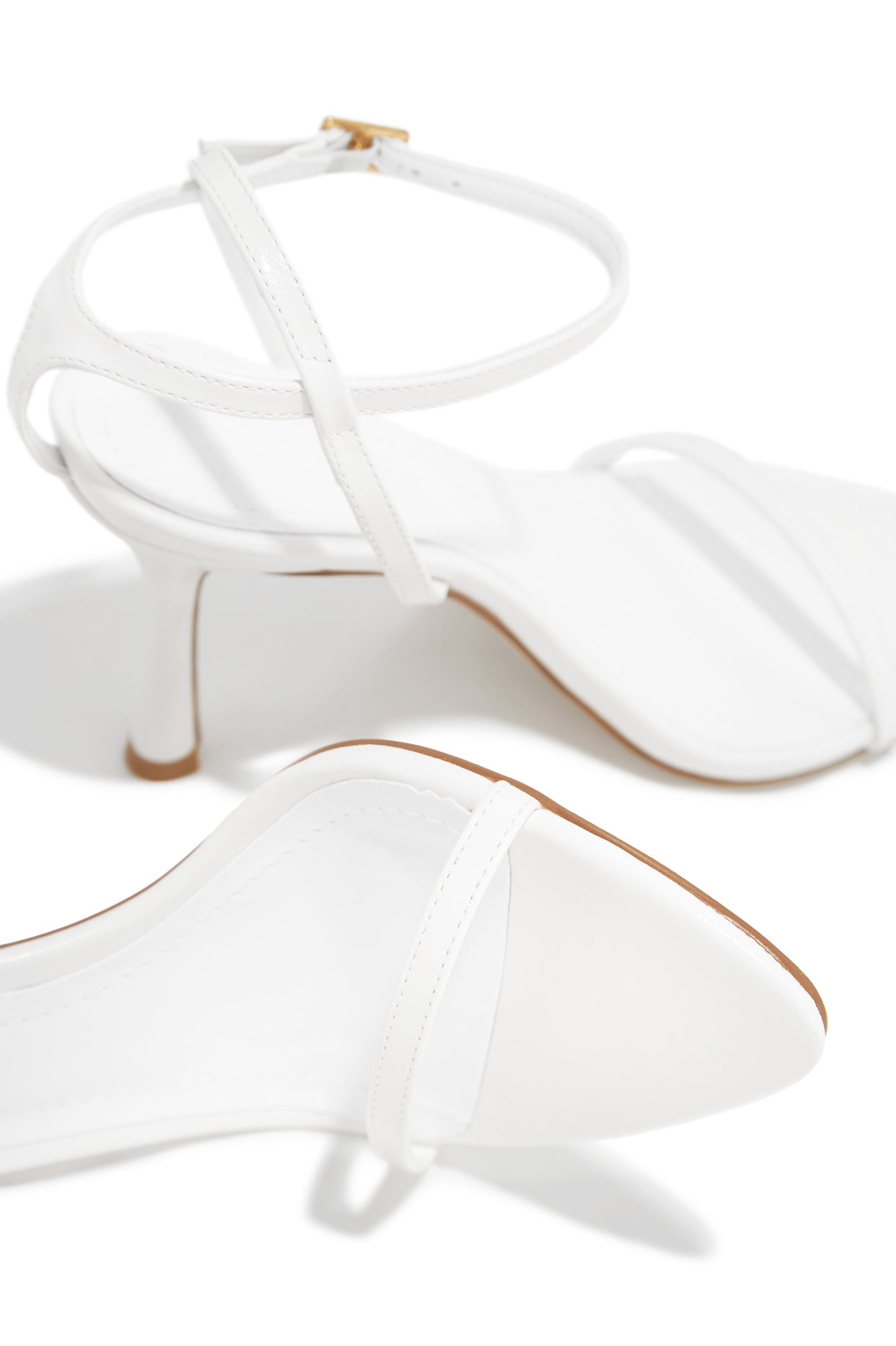 Adrienne Single Sole Heels - White