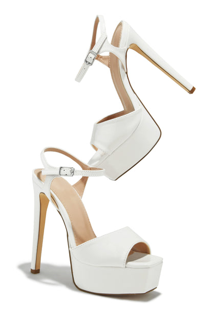 Paulina Platform High Heels - White