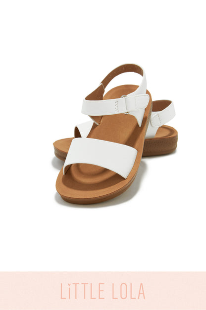 Mini Haley Sandals - White