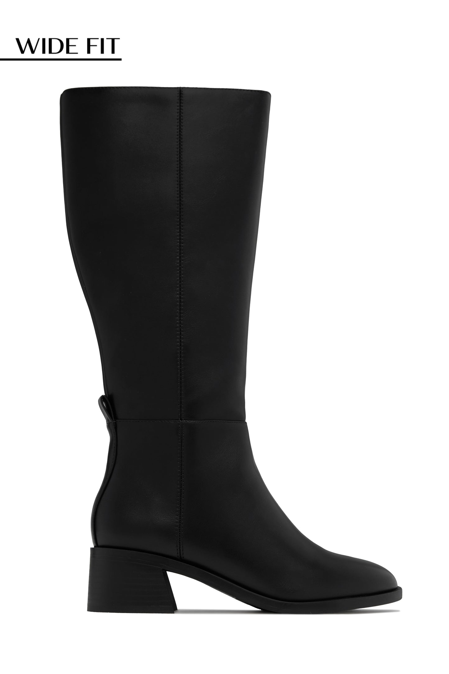 Stephany Wide Calf Knee High Boots - Black