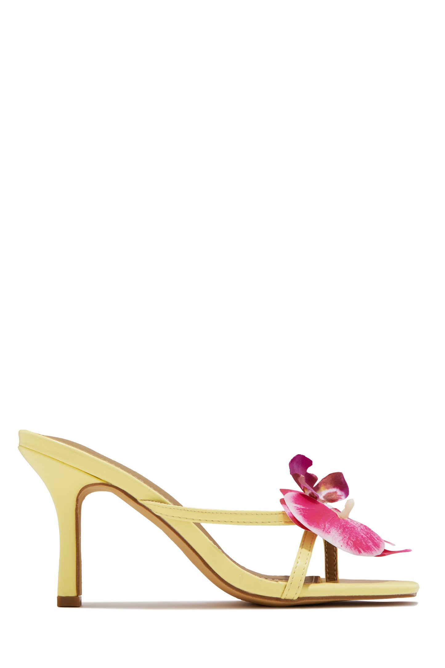 Paraiso Mid Heel Mules - Yellow