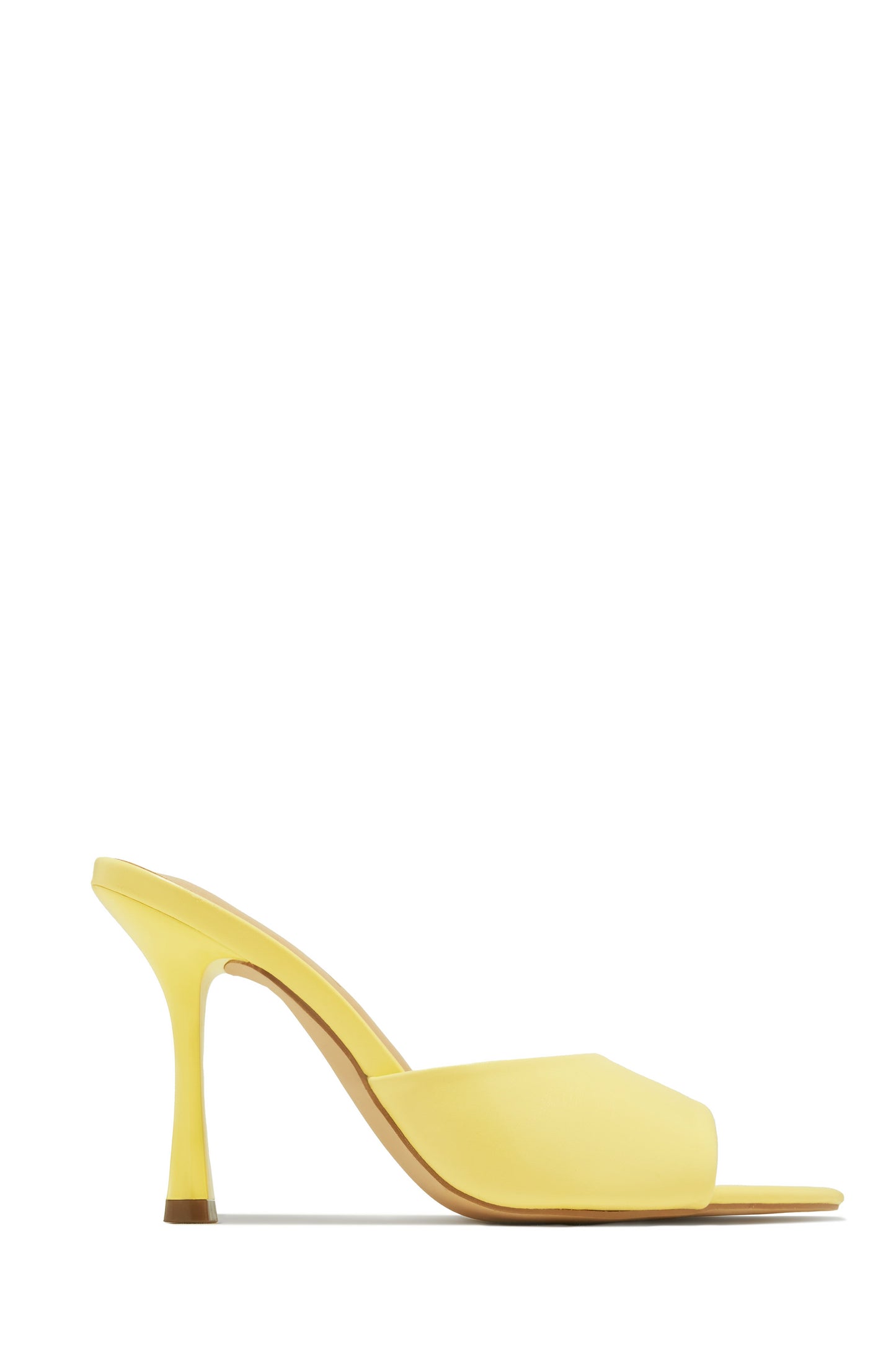 Kimmie Single Sole Mule Heels - Yellow