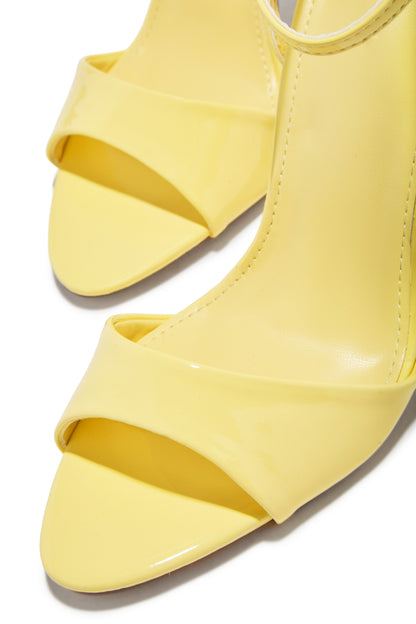 Irene Single Sole Heels - Yellow
